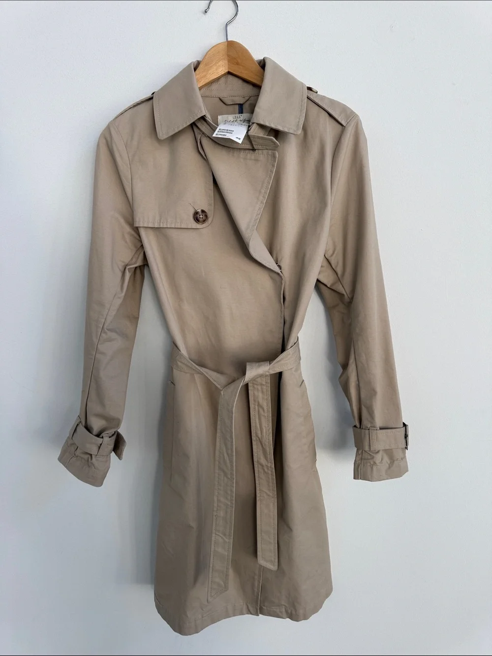 H&M Beige Belted Trench Coat
